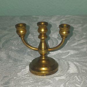 Vintage Small Brass Candelabra